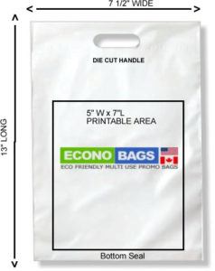 7 1/2 x 13 bottom seal econo bag